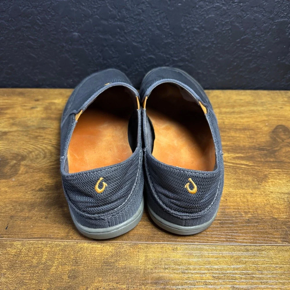 OluKai Nohea Mesh 10188-4242 Gray‎ Textile Slip-On Shoes Mens Size 10.5